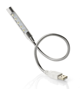 Lampka USB LED z nadrukiem logo