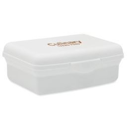 Lunchbox śniadaniówka z nadrukiem biała