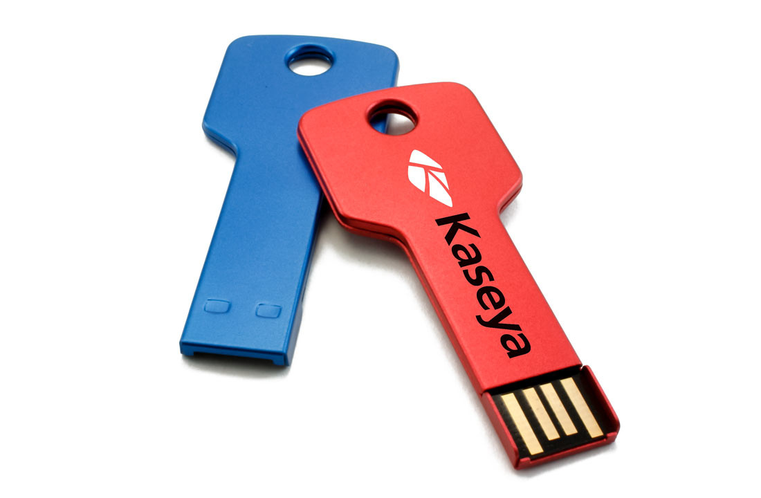 Pendrive klucz z nadrukiem logo