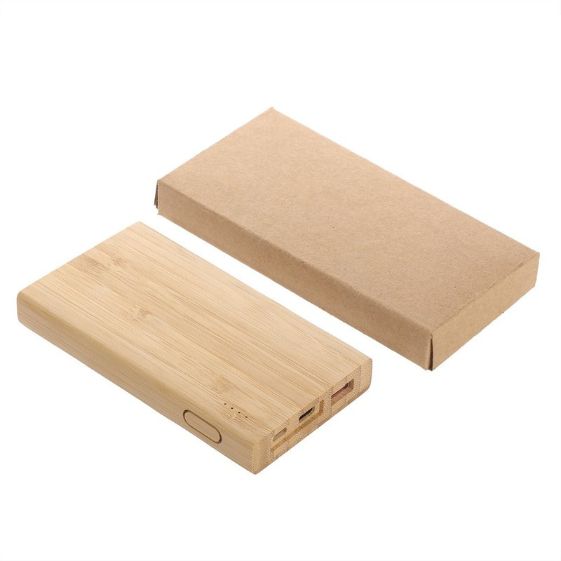 Powerbank bambusowy eco kartonik Powerbank bambusowy eco kartonik