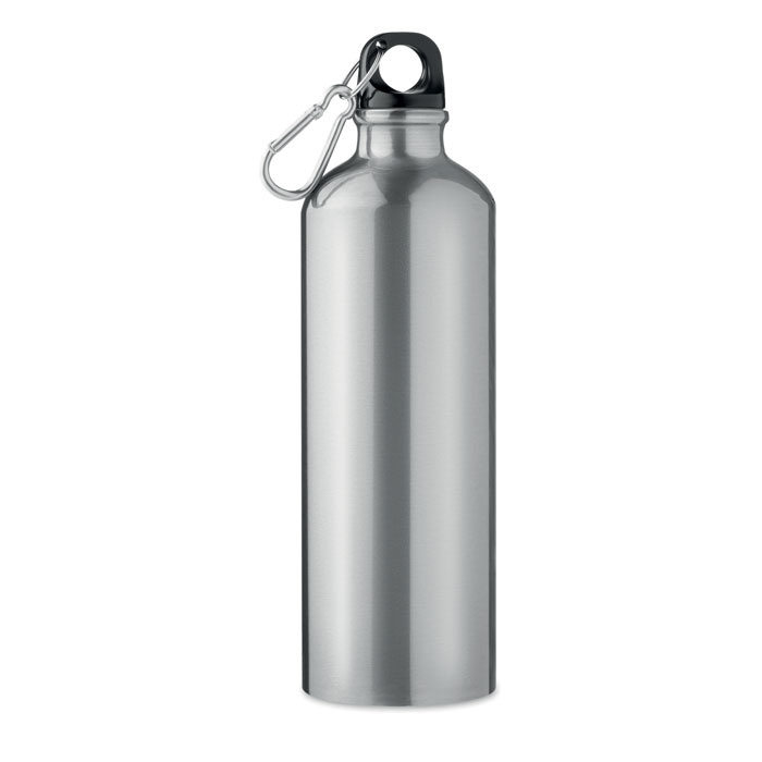 Butelka aluminiowa z nadrukiem srebrna