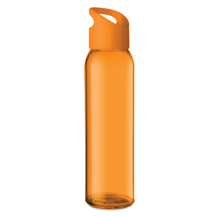 Szklana butelka reklamowa pomarańczowa