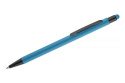 Długopis reklamowy gumowany Touch Pen niebieski