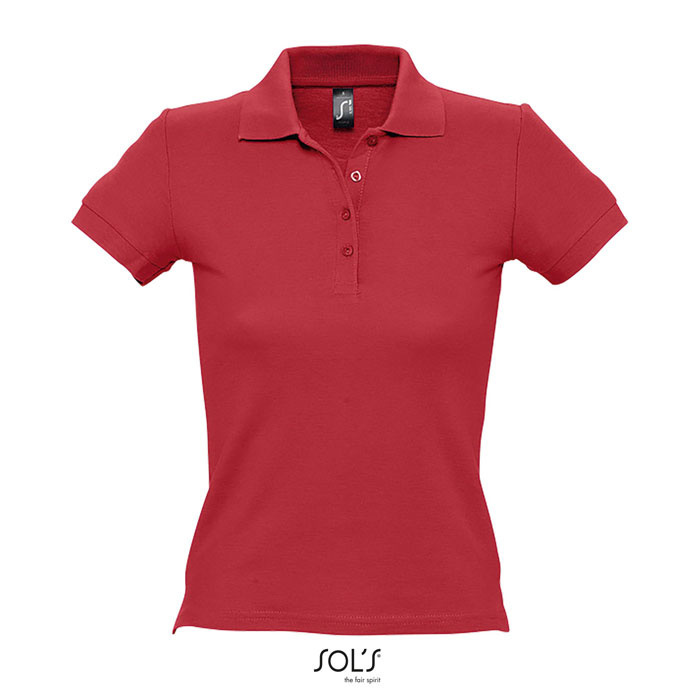 Koszulka Polo damska firmowa czerwona