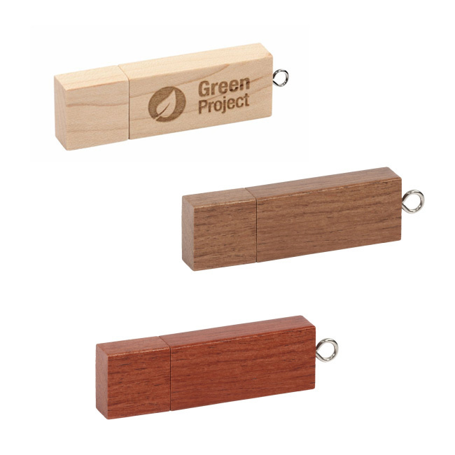 Pamięci USB drewniane z nadrukiem i grawerem logo Pamięci USB drewniane z nadrukiem i grawerem logo