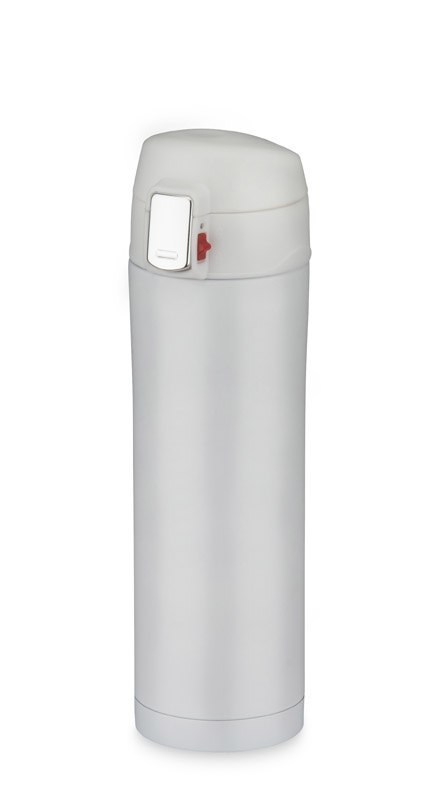 Kubek termiczny Biały z nadrukiem logo