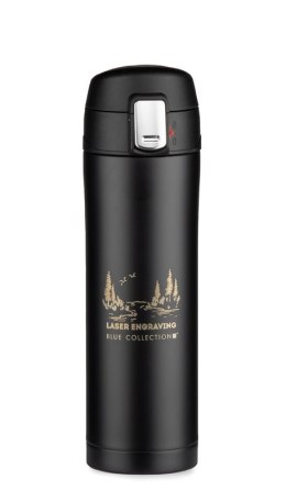 Kubek termiczny czarny z grawerem logo