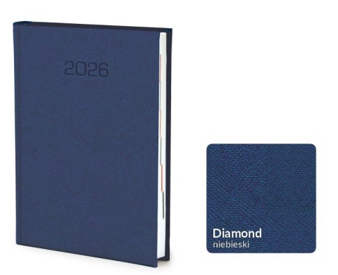 Kalendarz książkowy Diamond z logo niebieski