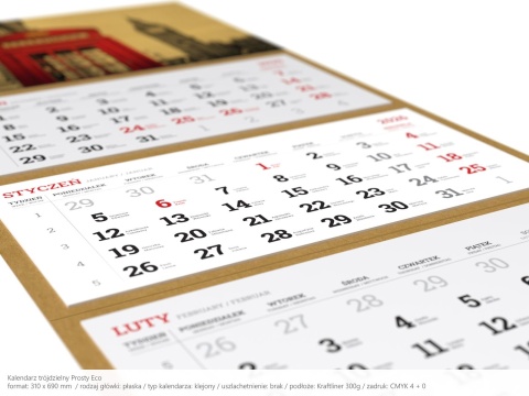 Druk kalendarzy ekologicznych ścien