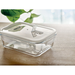 Lunchbox szklany na posiłki z nadrukiem logo