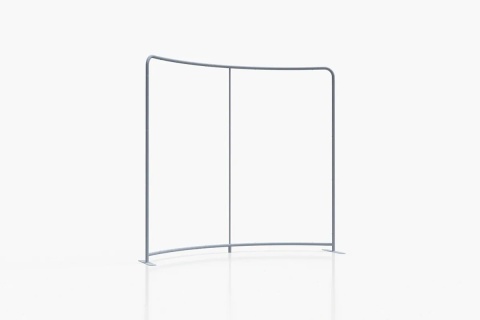 Ścianka tekstylna łukowa reklamowa