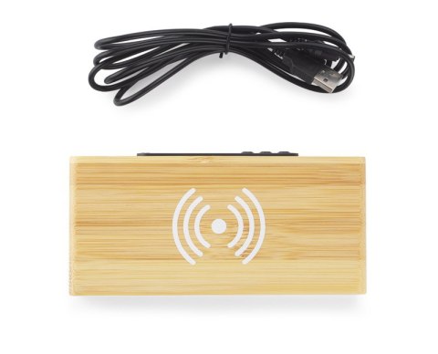 Zegar na biurko z ładowarką indukcyjną INDUCTO